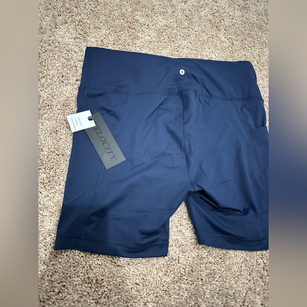 NWT VELOCITY Navy Women's Biker Shorts (SIZE: 2X) - Picture 6 of 13
